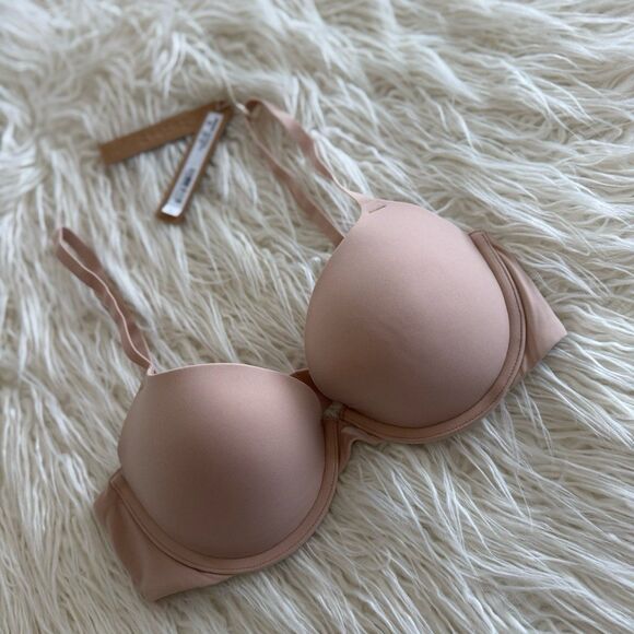 Skims Fits Everybody Push Up Demi Bra Mica Size 32C - Picture 2 of 6
